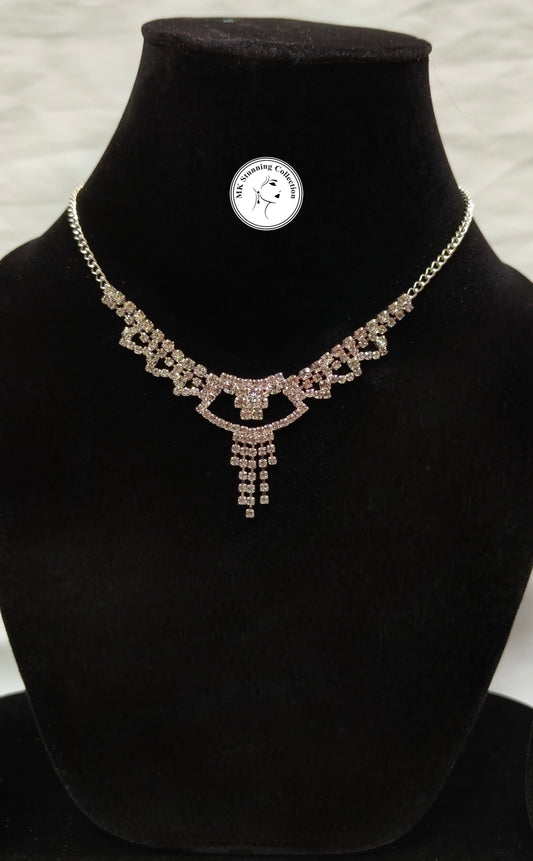 Elegant Crystal Necklace & Earring Set
