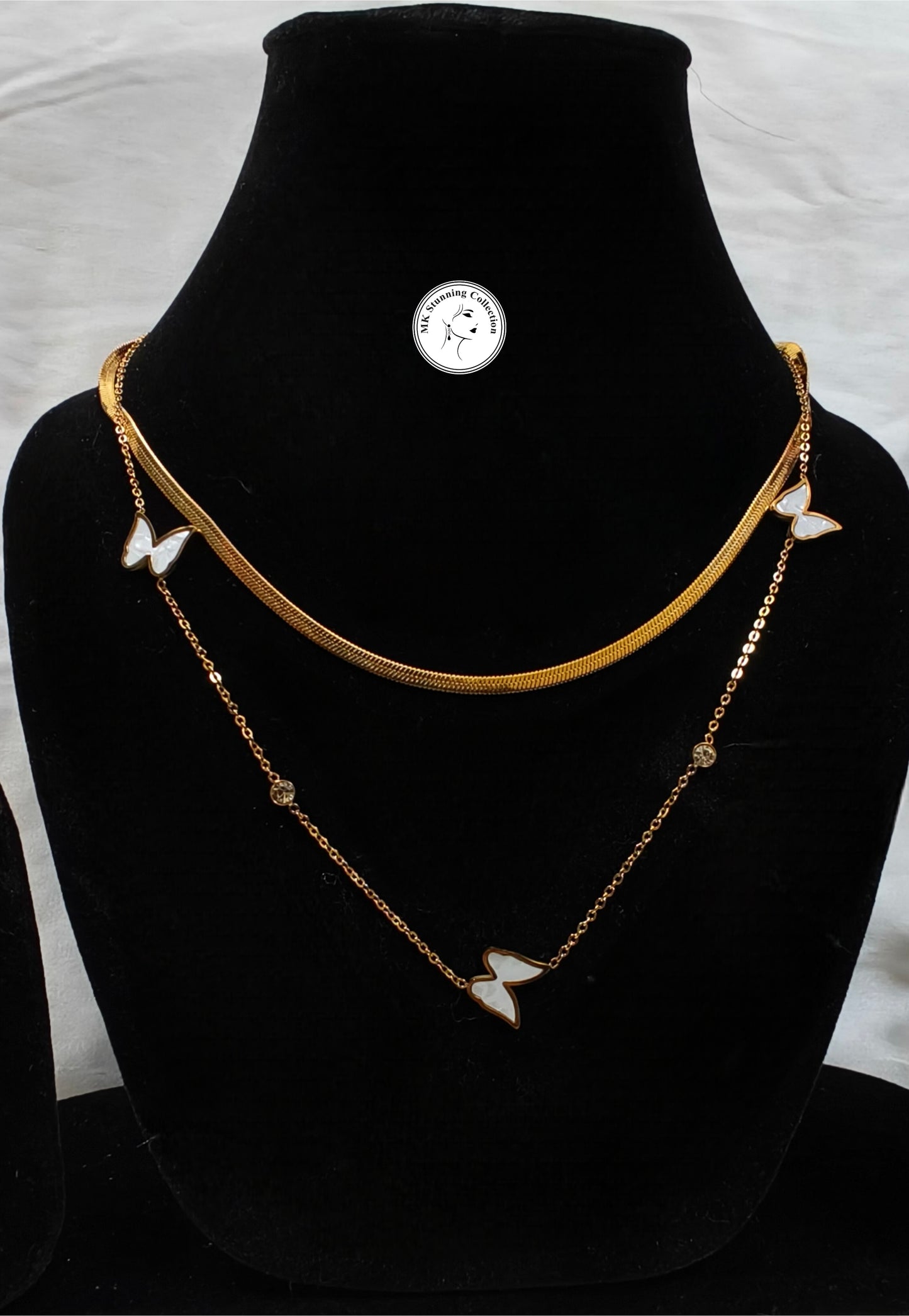 Elegant Butterfly Necklace Set