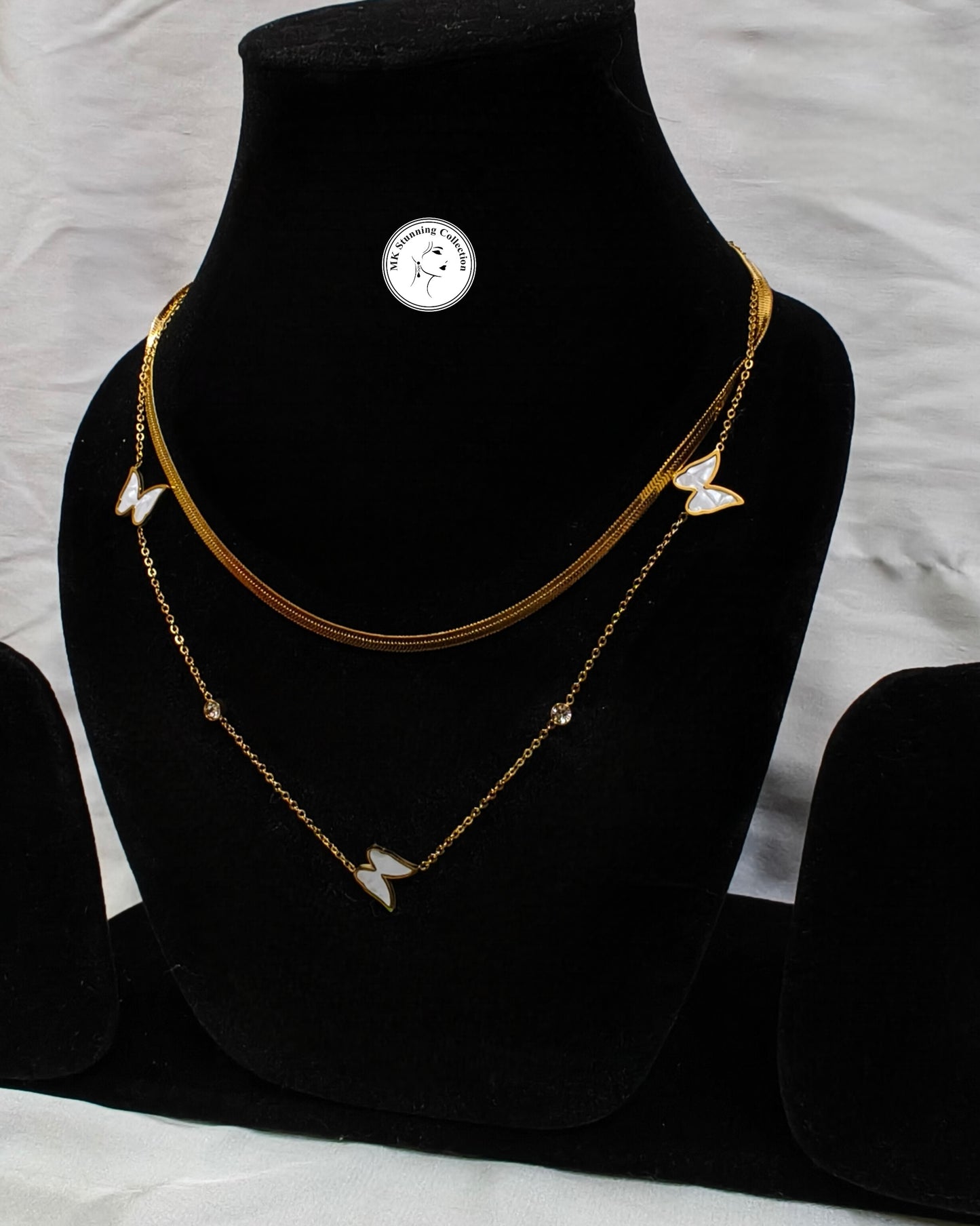 Elegant Butterfly Necklace Set