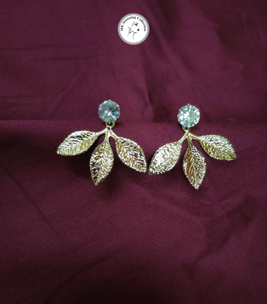 Elegant Leaf Motif Earrings