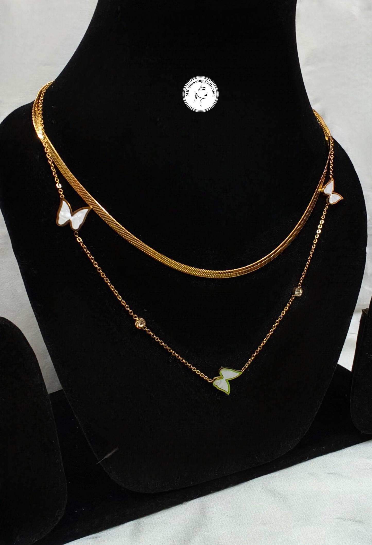 Elegant Butterfly Necklace Set