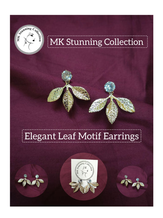 Elegant Leaf Motif Earrings